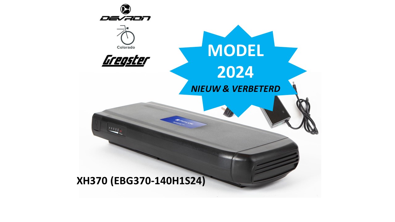 Phylion XH370 für Devron, Gregster & Colorado. Modelljahr 2024 (518 Wh) Modell: EBG370-140H1S24. Ersetzt die XH370-13J (-14J), -12J & -10J exkl. LED. Jetzt inklusive. GRATIS LADEN! VERFÜGBAR AB 24. NOVEMBER